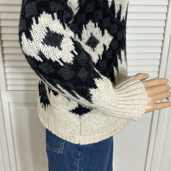 Denim & Supply Ralph Lauren Beige Turtle Neck Silk & Wool Blend Sweater Medium - Picture 5 of 10